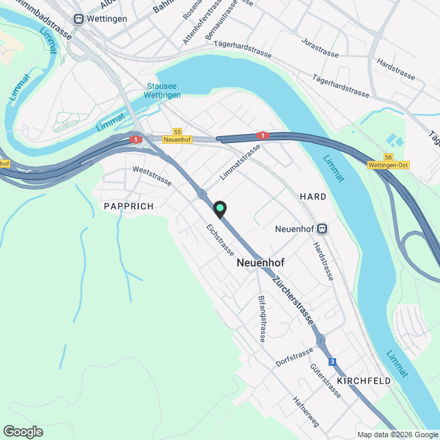 2.5 Zimmer Wohnung in Neuenhof - Karte