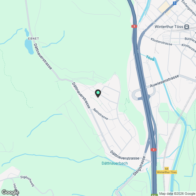 Moderne 3.5-Zimmer-Wohnung in ruhiger Lage Winterthur - Karte