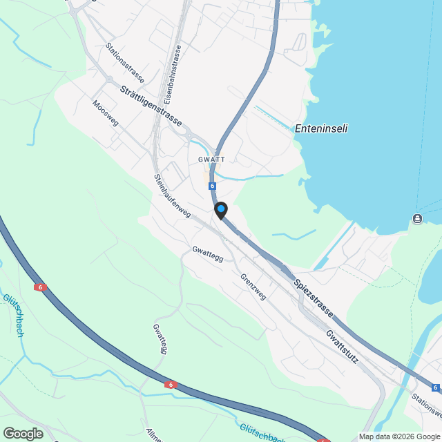 Neubauprojekt Gwattmoos: 2½-Zimmerwohnung im 1. OG - Karte
