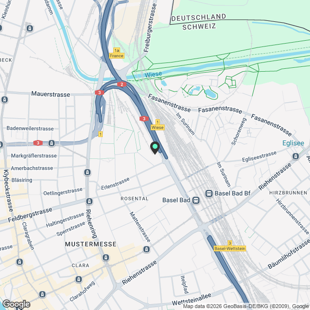 Loftwohnung - urbanes Wohnen im Baleo Erlenmatt - Karte