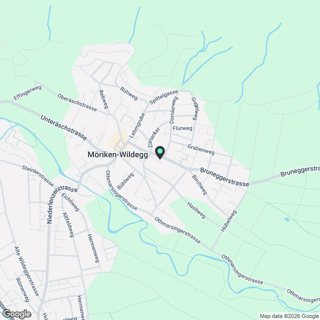Neue 2.5-Zimmer-Dachwohnung in Möriken AG - Karte