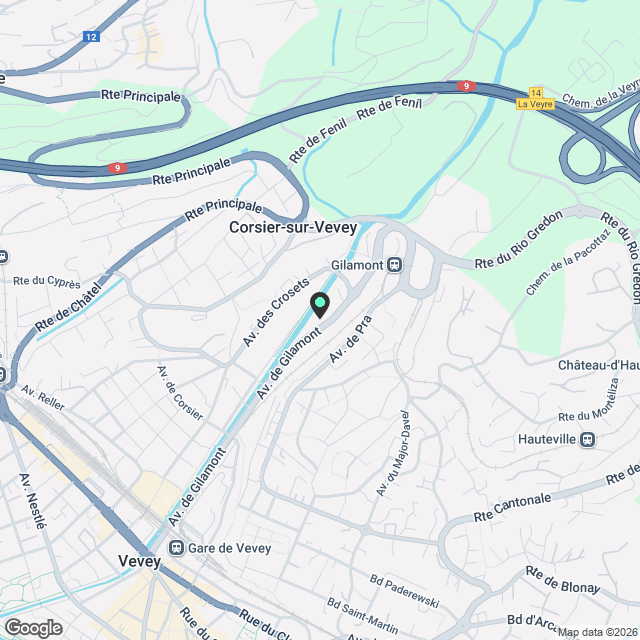 Avenue Gilamont 15-B - Karte