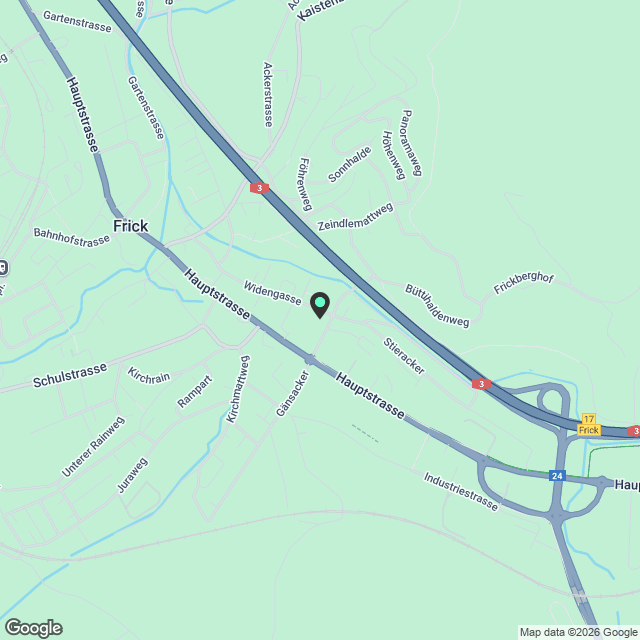 Moderne 3.5-Zimmer-Dachwohnung in Frick - Neubau 2025 - Karte