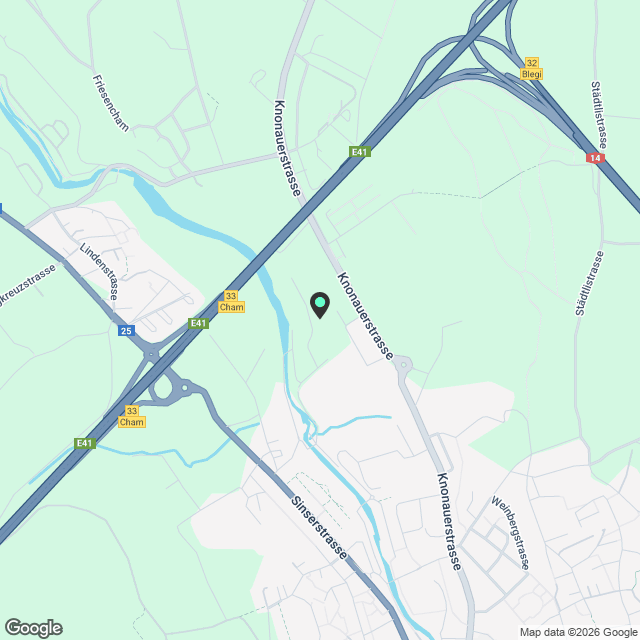 Exclusive 3.5-room apartment with spacious balcony – Cham (Columbus CHAMA) - Karte