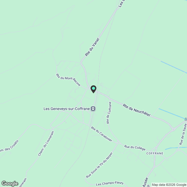 Bail à reprendre : Appartement neuf au cœur des Geneveys-sur-Coffrane - Karte