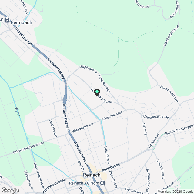 Moderne 2.5 Zimmerwohnung in Menziken - Karte