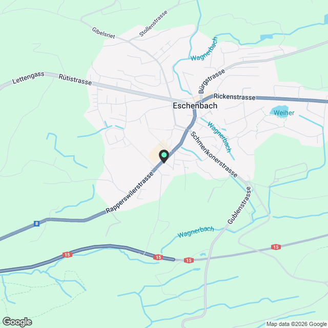 Moderne 2.5-Zimmer-Attikawohnung in Eschenbach - Karte