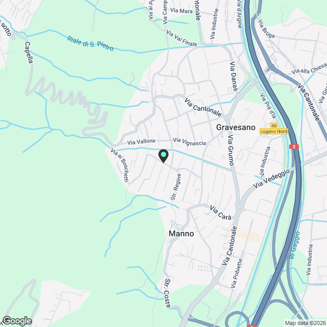 Appartamento di 2.5 locali a Manno - Karte