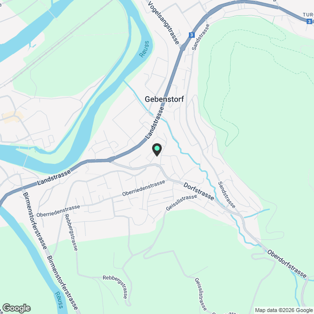 Moderne 3.5-Zimmer-Neubau-Wohnung in ruhiger Lage Gebenstorf - Karte