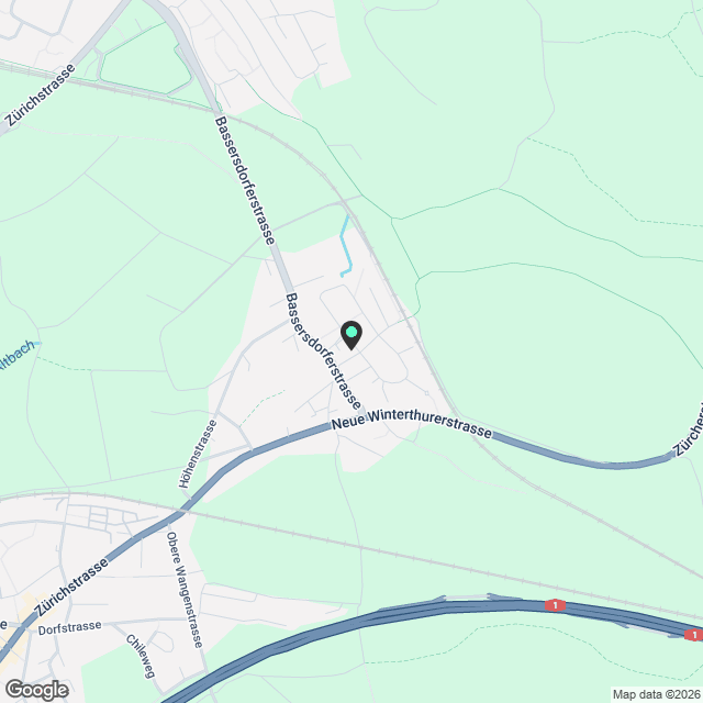 Hochwertige 3.5 Zimmer-Maisonette-Dachwohnung (100m²+) in Bassersdorf - Karte
