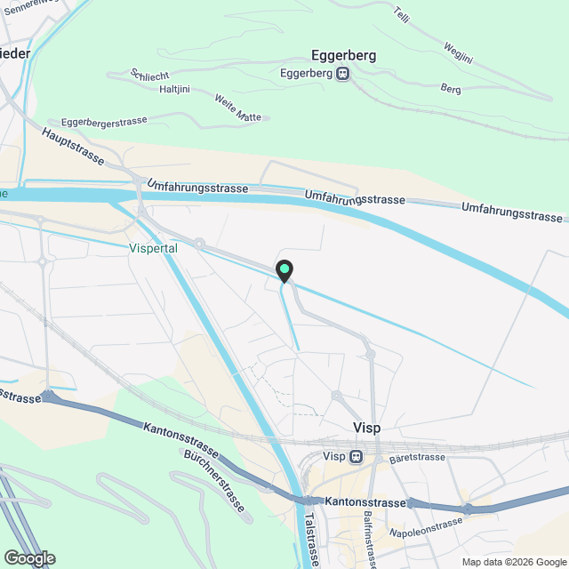 2 ½ Zimmer-Neubauwohnung in Visp mieten - Karte