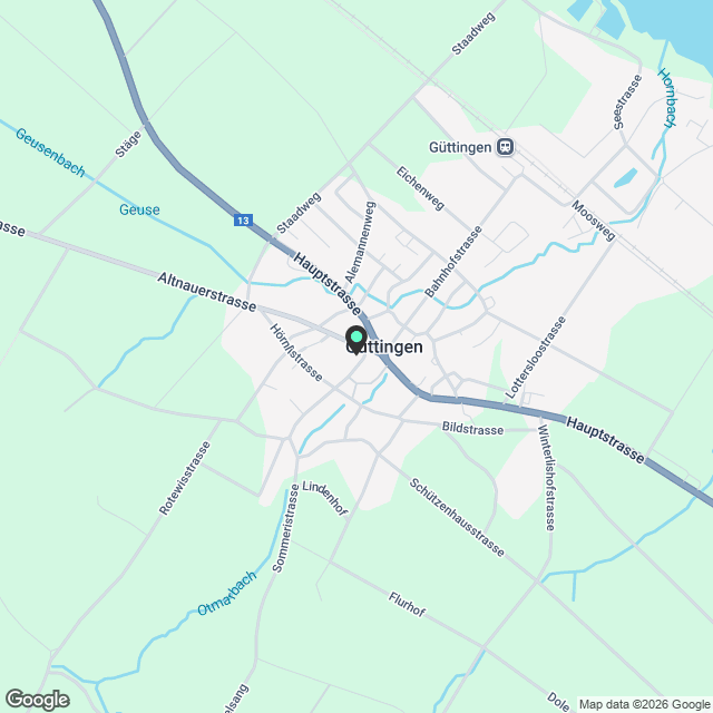 Moderne 3.5-Zimmer-Dachwohnung mit PlusEnergie-Standard in Güttingen - Karte