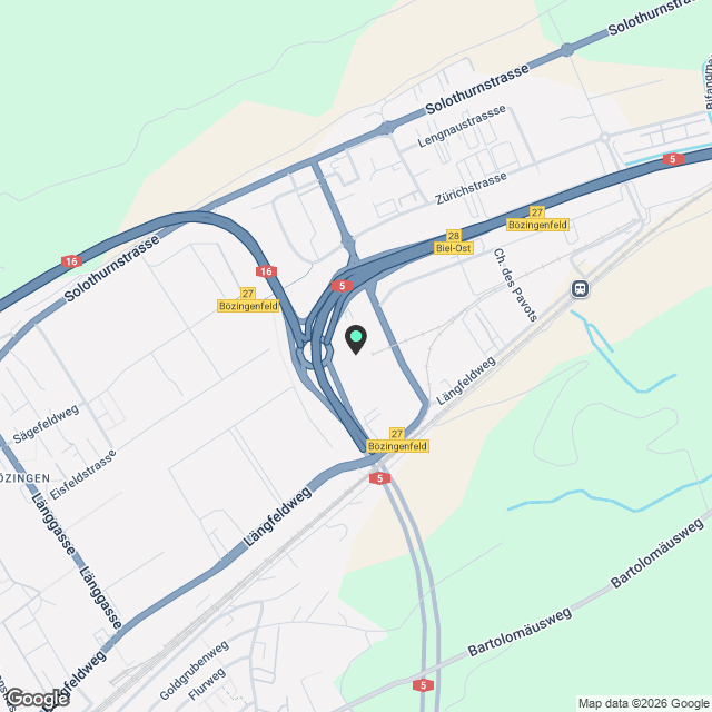 La Colombe, Biel - Neubauprojekt / La Colombe, Bienne - Projet de construction neuve - Karte