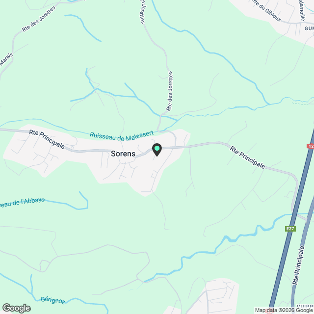 Appartement 3,5 pièces Sorens - Karte