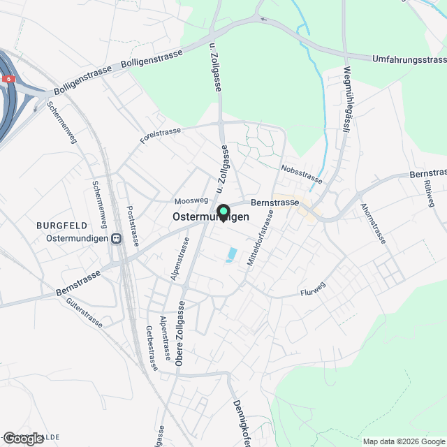 Neu erstellte, grosszügige Dachwohnung mit Charme - Karte