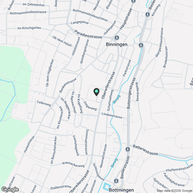 Xaver-Areal, Binningen - moderne 4 1/2-Zimmer-Wohnung im 2.OG - Karte