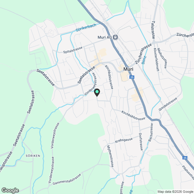 Moderne 5.5-Zimmer Maisonette-Wohnung mit Balkon in Muri - Karte