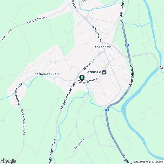 Einziehen und wohlfühlen: Charmanter 3.5-Zimmer-Hausteil, kernsaniert und bezugsbereit in Bazenheid - Karte