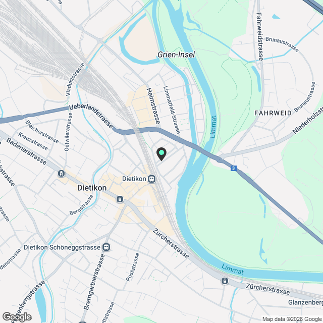 Modernes Reihenmittelhaus am Stadtrand von Dietikon - Karte