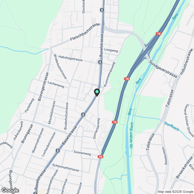 Top moderne 3,5-Zimmer-Whg (1.OG) mit Loggia, Lift + eigenem Waschturm - Karte