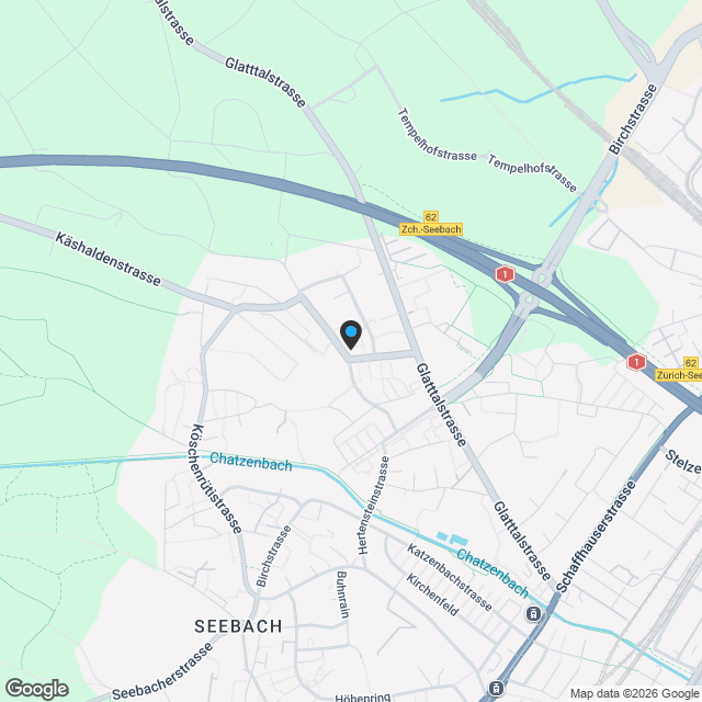 Hochwertiges Neubauprojekt in Zürich-Seebach - Karte