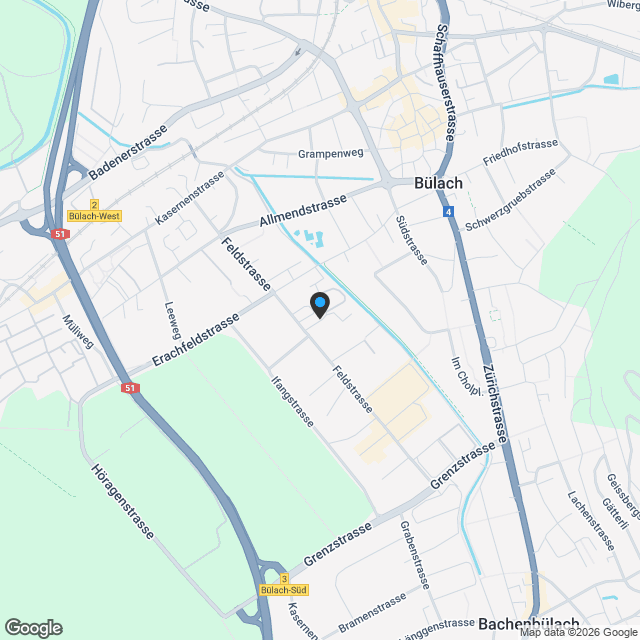 Gemütliche 3.5-Zimmer Wohnung in Bülach - Karte