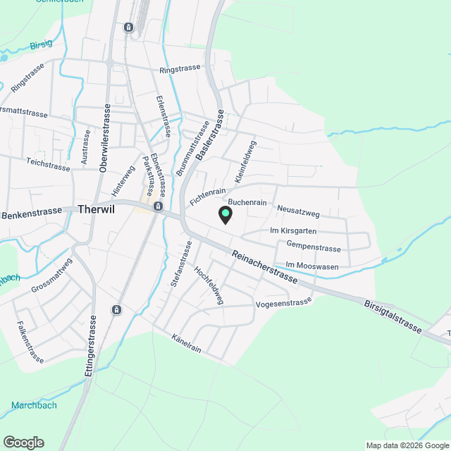 3,5 Zimmer Wohnung 120 m2 mit Garten nähe Wald - Karte