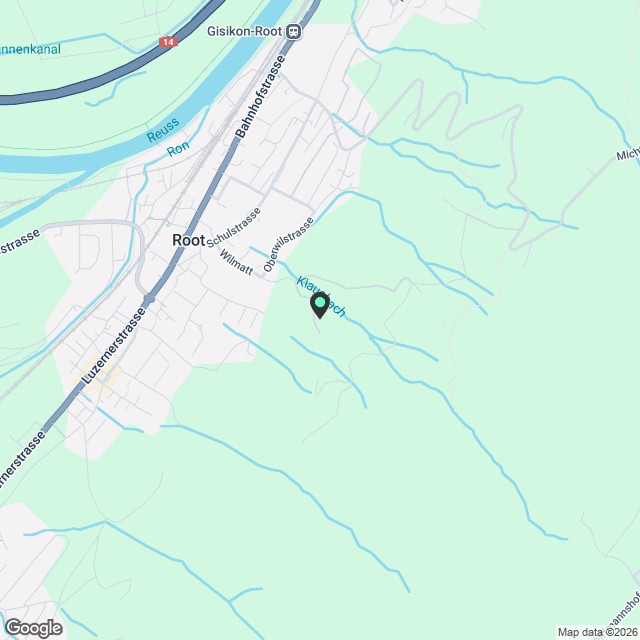 Modernes Wohnen in Root - 3.5.- Zimmer-Attika-Wohnung - Karte