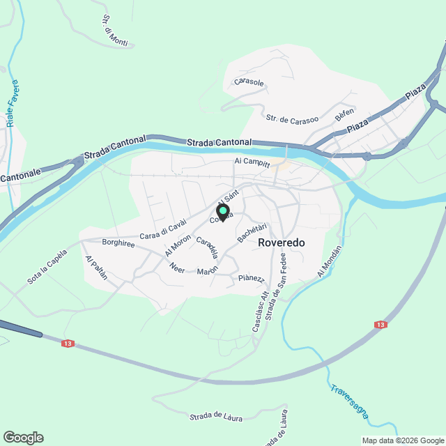 Villette bifamiliari Amarillys in affitto con giardino privato a Roveredo (GR) - Karte