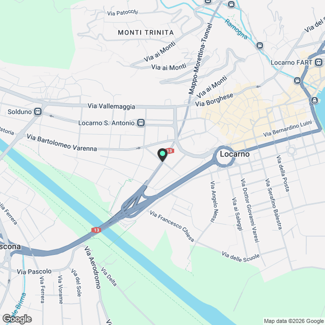 LOCARNO, affittasi 1.5 locali, posto auto e spese incluse - Karte