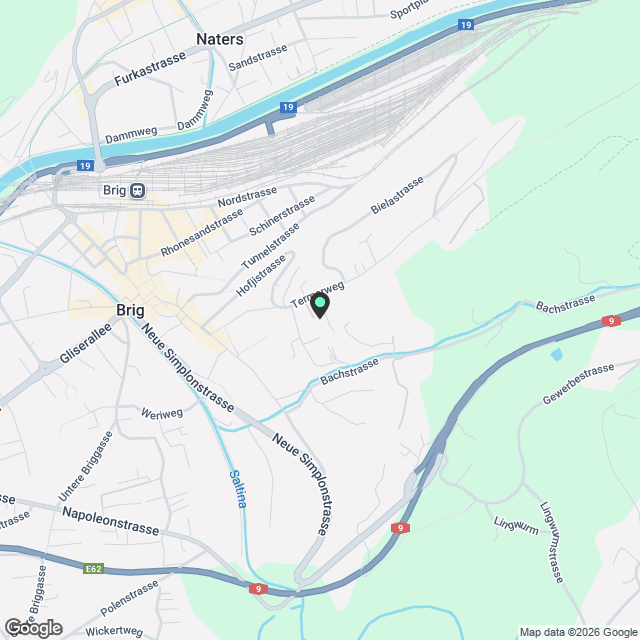 Moderne 4.5-Zimmer-Wohnung in Brig-Glis mit Minergie-Standard - Karte