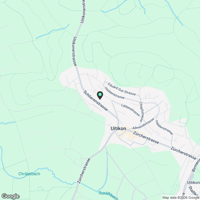 Zimmer in schönem Haus in Uitikon - Karte