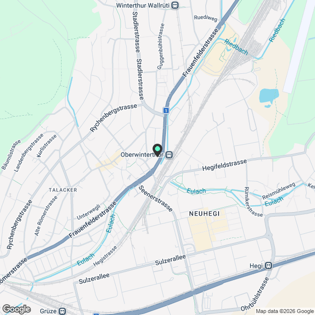 2.5-Zimmer-Mietwohnung in Oberwinterthur - Karte