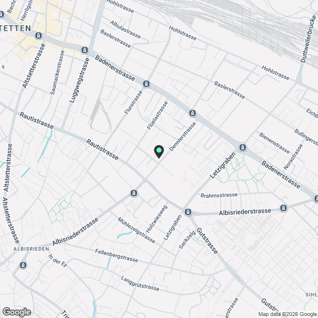 Ankündigung 2.5-Zimmer-Mietwohnung in Zürich-Albisrieden - Karte