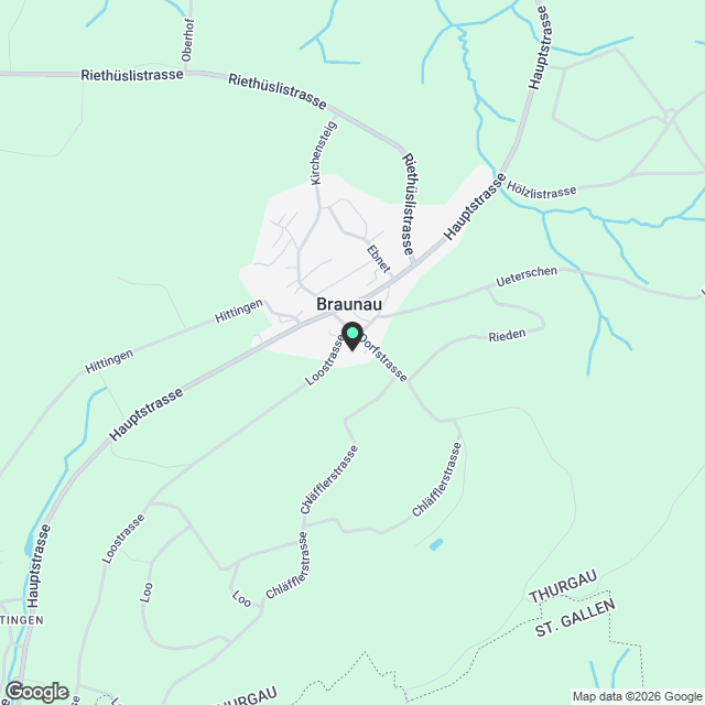 Grosszügige und ruhige 2,5 -Zi. Wohnung in Braunau (TG) - Karte