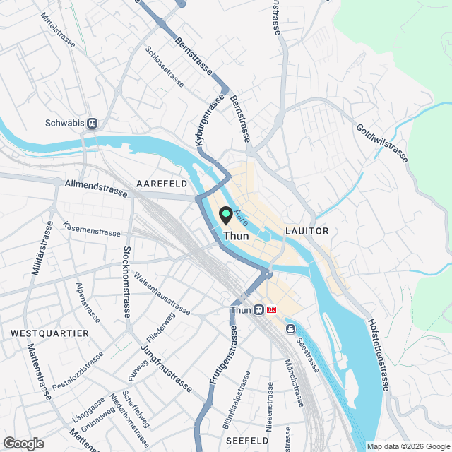 Mitten im Bälliz - mitten im Leben! - Karte