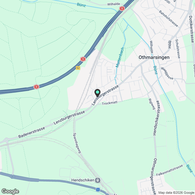 Moderne 3.5-Zimmer-Neubau-Wohnung in Othmarsingen - Karte