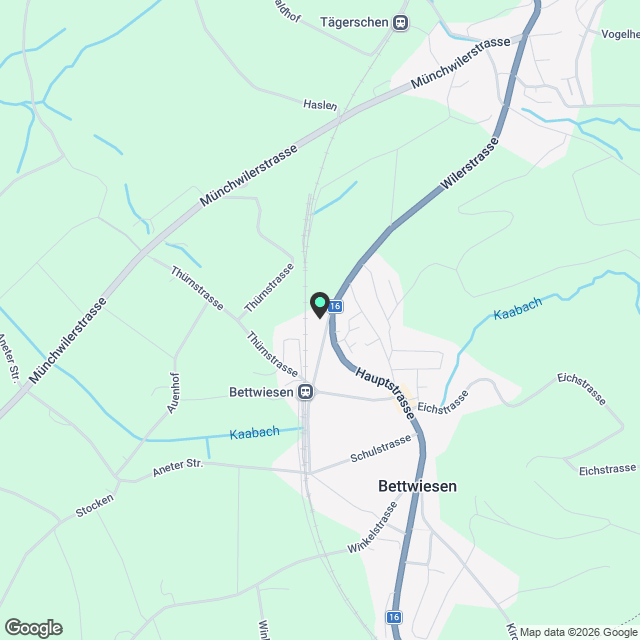 Moderne 2.5-Zimmer-Wohnung in ruhiger Lage Bettwiesen - Karte