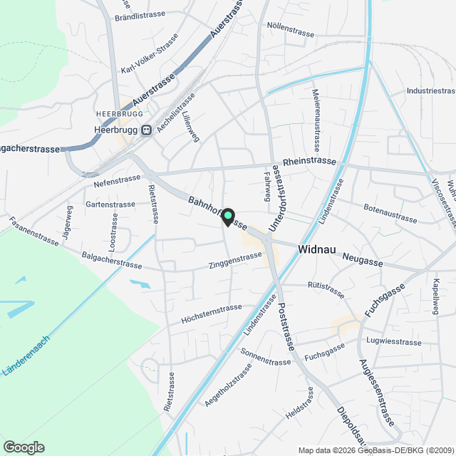 Traumhafte Neubauwohnung mit Smart-Home - mitte-widnau.ch - Karte