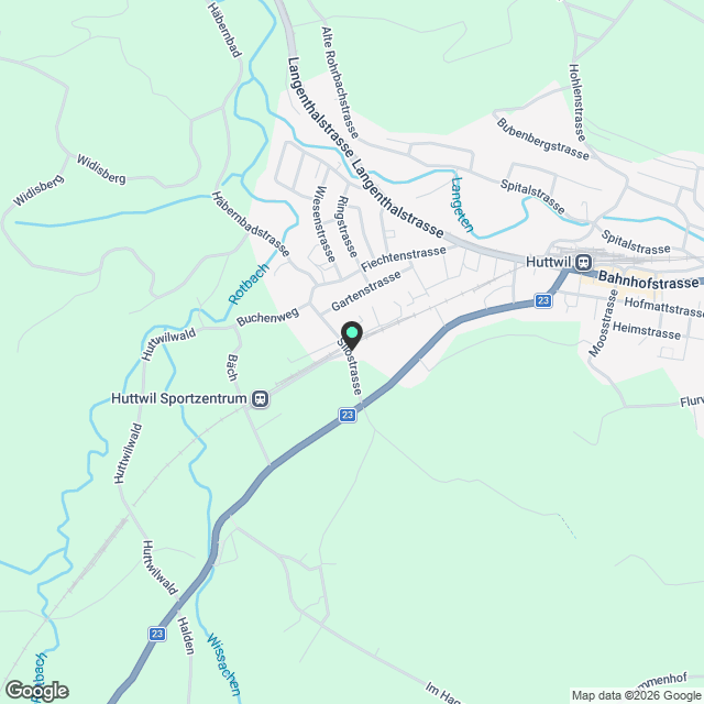 Moderne 4.5-Zimmer-Dachwohnung für Erstbezug in Huttwil bereit - Karte