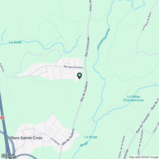 Magnifique appartement de 5.5 pièces avec piscine à Mex - Karte