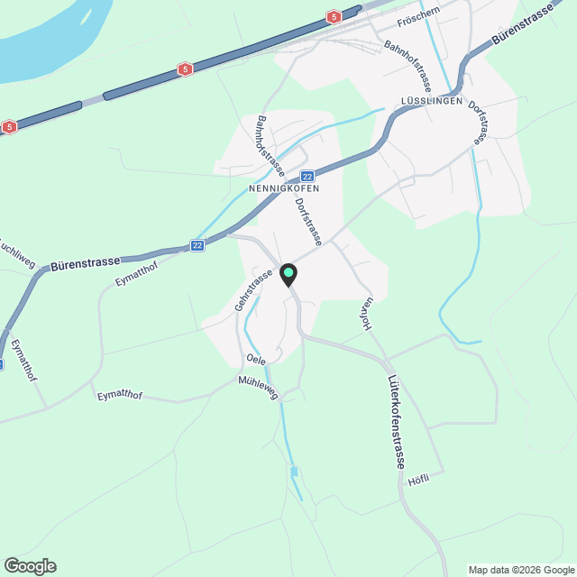 2 ½ Zimmer-Wohnung, 4574 Nennigkofen - Karte