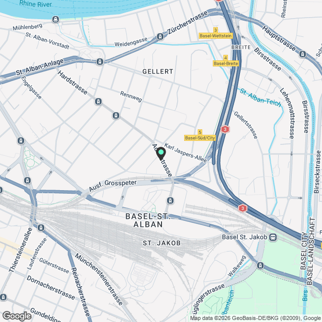 Grosszügige sanierte 2.5-Zimmerwohnung an bester Lage - Karte