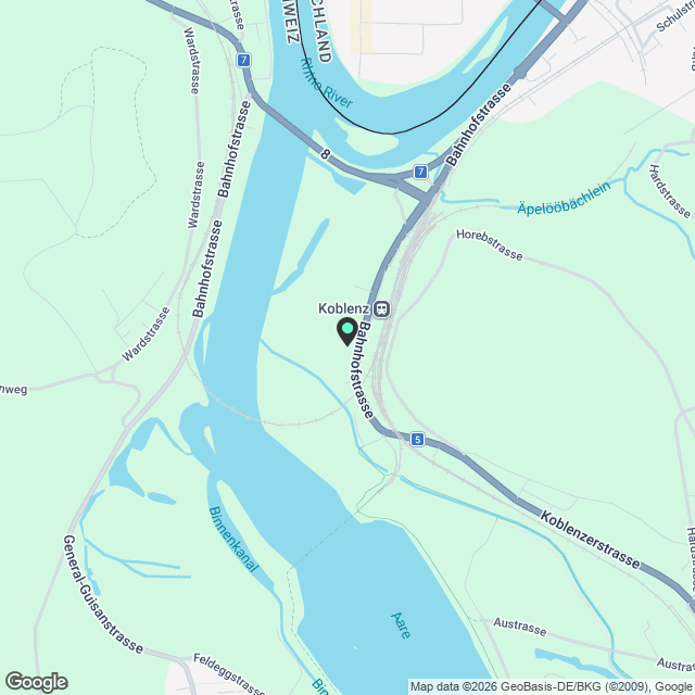 Wohnung in Koblenz - Karte