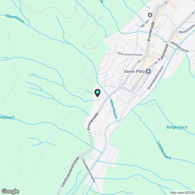 Möblierte 3,5-Zimmer-Wohnung in Davos Platz, befristet von Mai bis November 2026 - Karte