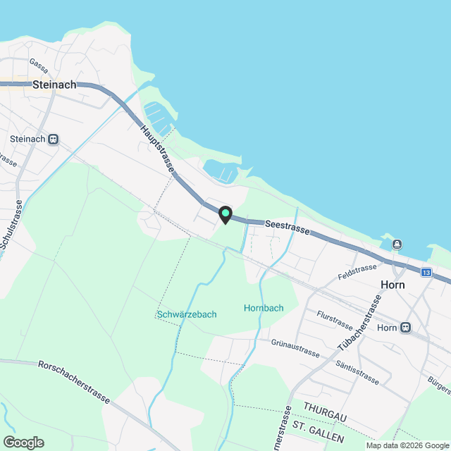 Moderne 2.5-Zimmer-Wohnung mit Seeblick in Horn - Karte