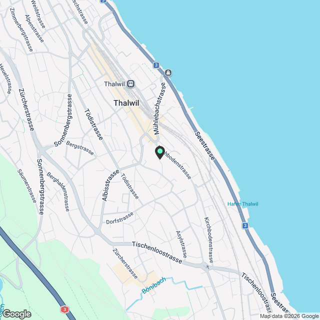 4,5 Zimmer Attikawohnung in Thalwil mit Seesicht und hohem Eigentumsstandard / Baujahr 2024 - Karte