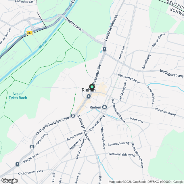 Erstvermietung nach Kernsanierung - 2.5 Zimmer-Wohnung in Riehen - Karte