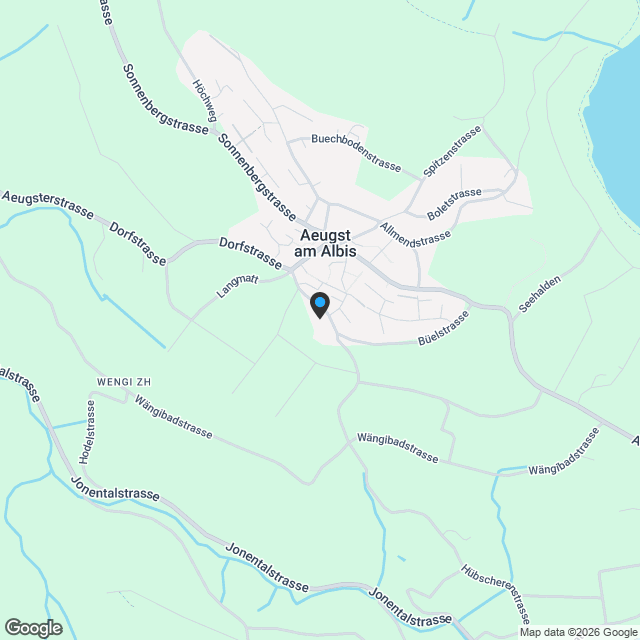 Exklusive Doppelhaushälften in Aeugst am Albis - Karte