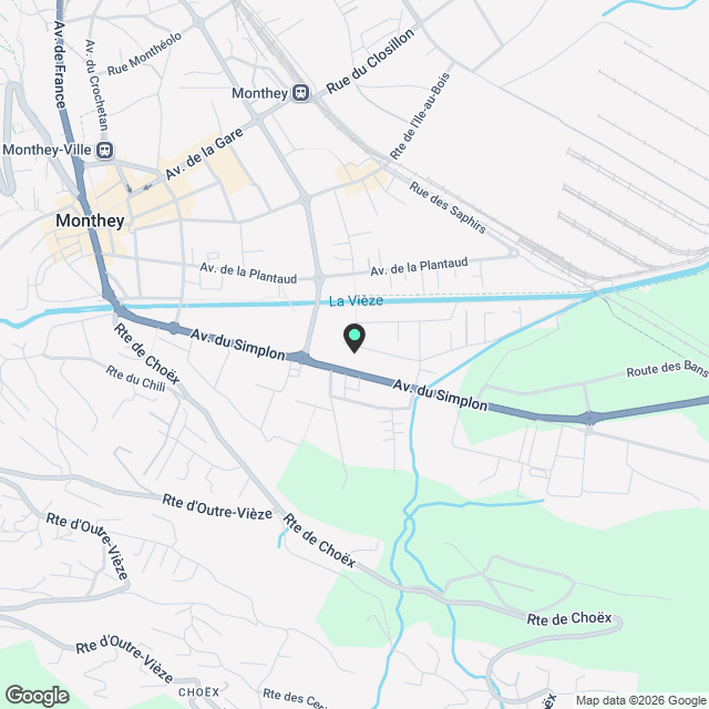 Appartement à Monthey - Karte